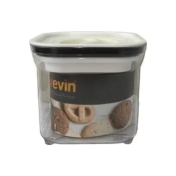 Dóza na potraviny Dóza 0,70l, vakuum víko, 10,5x10,5x9,3cm, transp.ABS plast