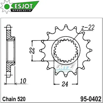 Řetězová sada pro motocykl Kolečko řetězové (pastorek) 0402-17zubů ESJOT 50-32054-17 - BMW F650+F650 Dakar+Funduro + F650ST Strada + G650GS+650 Xchallenge+650 Xcountry+650 Xmoto + Aprilia 650 Pegaso+125 Tuareg+250 Tuareg+125ETX BMW F 650 ST 1993-2000