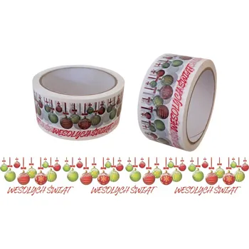 Lepicí páska Balicí páska VÁNOČNÍ s potiskem 48mm/66m na dárky
