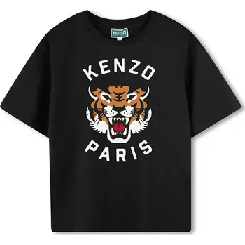 Dětské bavlněné tričko Kenzo Kids modrá barva, s potiskem, K61137 K61137.86.108 95X, vel. 86