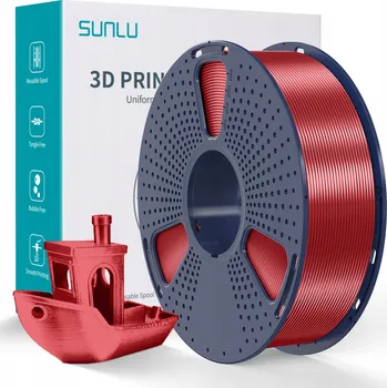 Filament Sunlu PLA+ Silk Červená 1kg