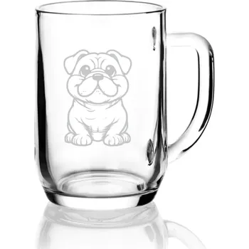Sklenice Půllitr s motivem - BULLDOG