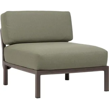 Zahradní pohovka Nardi Zelený zahradní modul Maximo s hnědou podnoží