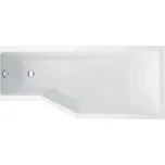Akrylátová rohová vana Besco Integra, boční odtok, 150 x 75 cm