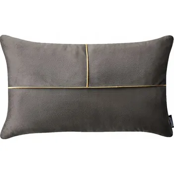 Polštář Dekorační povlak na polštář z veluru 30x50 Be Glam Simple tmavě šedý