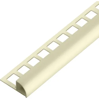 soklová lišta NOVÁK Ukončovací lišta 7x7 PVC slonová kost obloučková, 2,5m AAPU 703/V