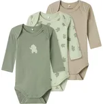 BODY KOJENECKÉ NAME IT SE SLONY 3 KS, SEA FOAM Velikost: 80