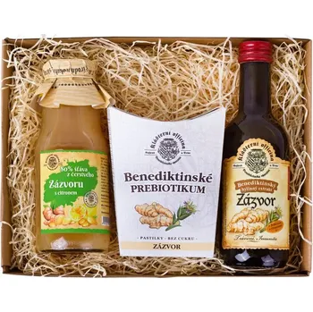 Dárkový potravinový koš Klášterní officína Dárkový balíček Kouzlo zázvoru