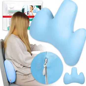 Polštář POLŠTÁŘ OPĚRKA MODRÁ DO AUTA KŘESLO POHOVKA UNIKÁTNÍ MEDI SLEEP