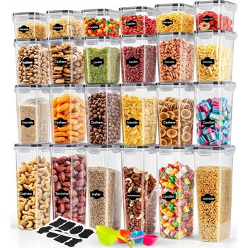 Dóza na potraviny Sada dóz na potraviny, vzduchotěsné víčka, vhodné do mikrovlnky, 24 ks