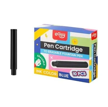 EASY GRADUS Bombičky pro gumovací plnící pera, modrá náplň, 10 ks v balení
