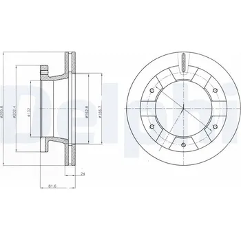 Brzdový kotouč Brzdový kotouč DELPHI BG4285