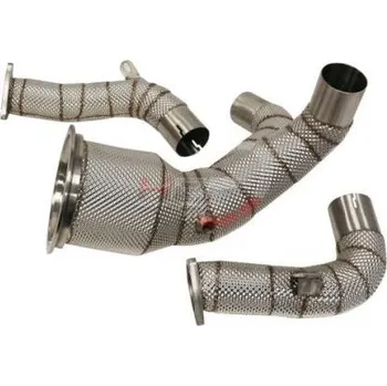 Výfukový systém Downpipe s náhradou katalyzátoru TurboWorks Audi Q7 / S4 B9 / S5 F5 / SQ5 FY 3.0 TFSI EA839 (16-)