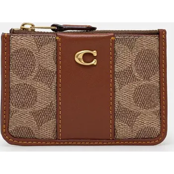 Peněženka Peněženka Coach hnědá barva CI185 88C, vel. ONE SIZE