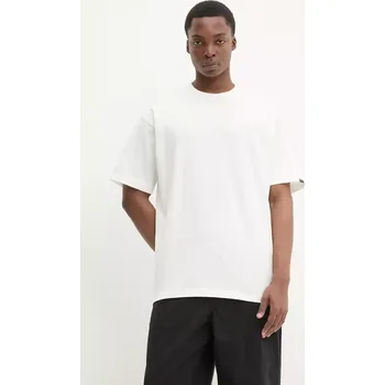 Bavlněné tričko Vans béžová barva, s aplikací, VN000HPZFS81 01X, vel. M