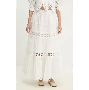 Dámská sukně Bavlněná sukně Answear.LAB bílá barva, maxi, áčková 81015.FKK 00X, vel. S