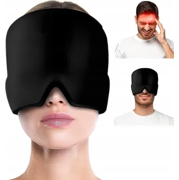 Chladicí čepice pro terapii chladem i teplem, černá