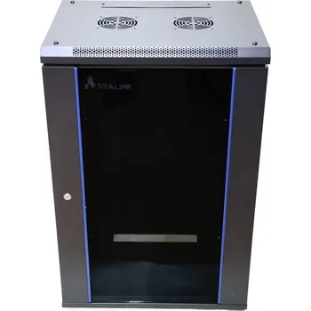 Rozvaděč Extralink 18U 600x450 Černá | Rack skříňka | Montovaná na zdi