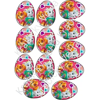 Jedlá dekorace na dort Jedlý tisk na fondánový list A4 motiv "Kinder vejce "