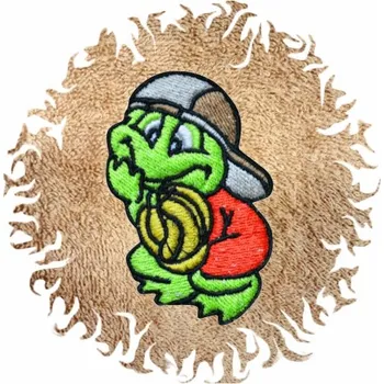 Dětská osuška s výšivkou QUALITY 400 g/m2 - ŽABÁK