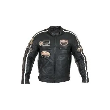 Sportovní oblečení Pánská kožená moto bunda W-TEC Sheawen Black - černá, XL