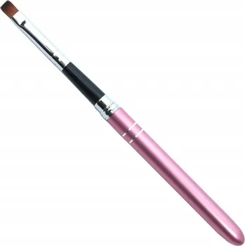 Kosmetický štětec Růžový štětec na gel, skládací, vel 6