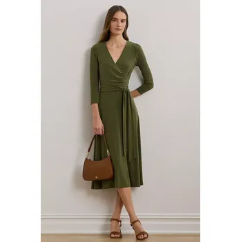 Dámské šaty Šaty Lauren Ralph Lauren zelená barva, mini, 250769904 91X, vel. 34