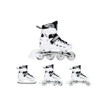 Kolečkové brusle Brusle NILS EXTREME NH10905 4v1 bílé