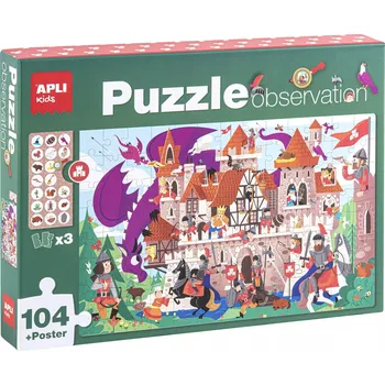 Puzzle Apli Kids Puzzle hrad ze 104 dílků