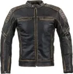 Kožená moto bunda W-TEC Mungelli - vintage hnědá, 6XL