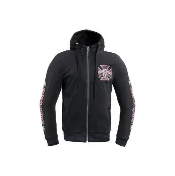 Pánská mikina Pánská mikina W-TEC Black Heart Vintage Iron Hoodie - černá, XXL