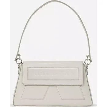 Kožená kabelka Karl Lagerfeld IKON/K bílá barva, A1W30154 00X, vel. ONE SIZE