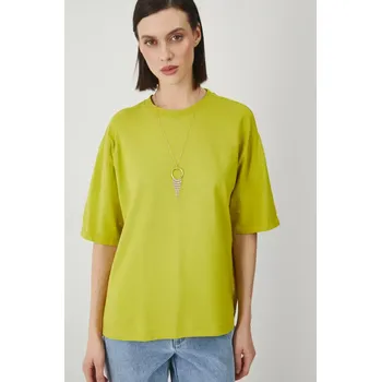 Dámské tričko Bavlněné tričko Medicine dámské, zelená barva RS25.TSD062 19X, vel. XS