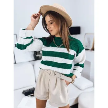 Dámský svetr Dámský svetr AMELIA zeleno-bílý