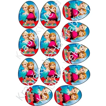 Jedlá dekorace na dort Jedlý tisk na fondánový list A4 motiv "Kinder vejce "