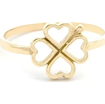 Prsten Zlatý prsten čtyřlístek 1,20g