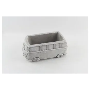 Obal na květináč Cementový obal na květiny Autobus 21 cm