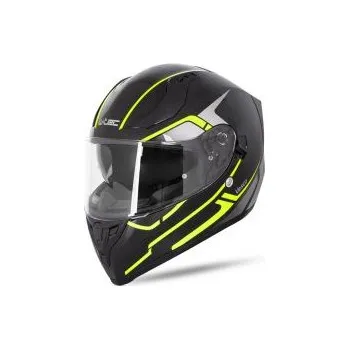 Helma na motorku Integrální přilba W-TEC Vesco - Glossy Black-Neon Yellow, L(59-60)