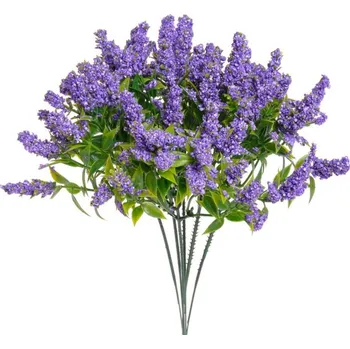 umělá květina Umělý vřesovec fialový - svazek 6 rostlin