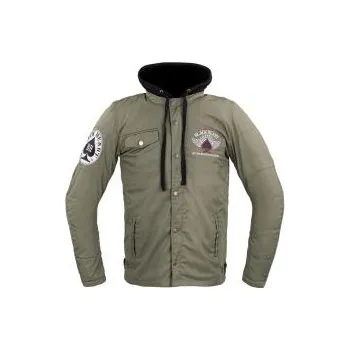 Moto bunda Pánská bunda W-TEC Black Heart Khaki Jacket s aramidem - Garage Built, 5XL