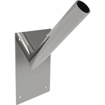 Obraz Nerezový držák na 1 vlajku, nástěnný, jednoduchý