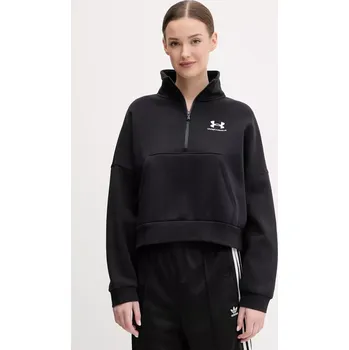 Dámská mikina Mikina Under Armour dámská, černá barva, melanžová, 1386460 99X, vel. M