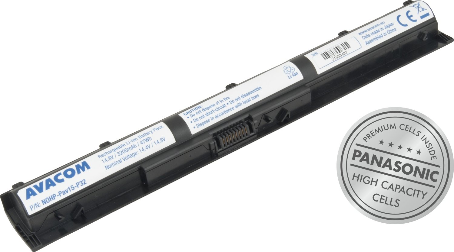 Baterie pro HP / COMPAQ Pavilion gaming 15-ak001nc - AVACOM NOHP-Pav15-P32 Li-Ion 14,8V 3200mAh