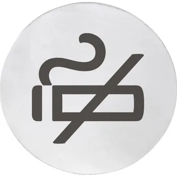 Sada koupelnových doplňků SAPHO Cedule kouření zakázáno 75x75x2mm, nerez mat XP121