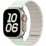 Silikonový magnetický řemínek pro Apple Watch 38/40/41/42(S10)mm Barva: Mentolovo-bílý