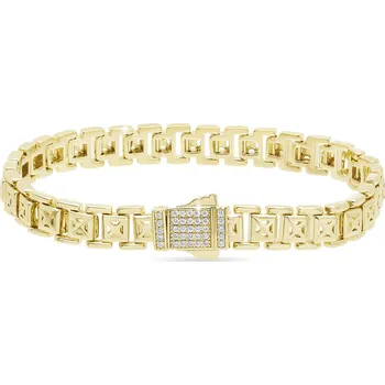 Náramek Pozlacený náramek čtvercový 2771