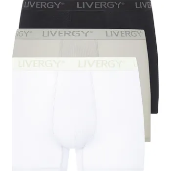 Boxerky LIVERGY® Pánské boxerky, 3 kusy (bílá / světle šedá / černá, 6/L)