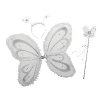 Karnevalový kostým Kostýmový set motýla, bílá barva