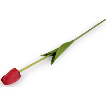Umělý tulipán dlouhý - 6 červená