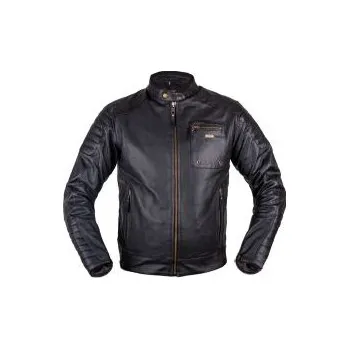 Moto bunda Letní kožená moto bunda W-TEC Gradac - černá, XL rozšířená